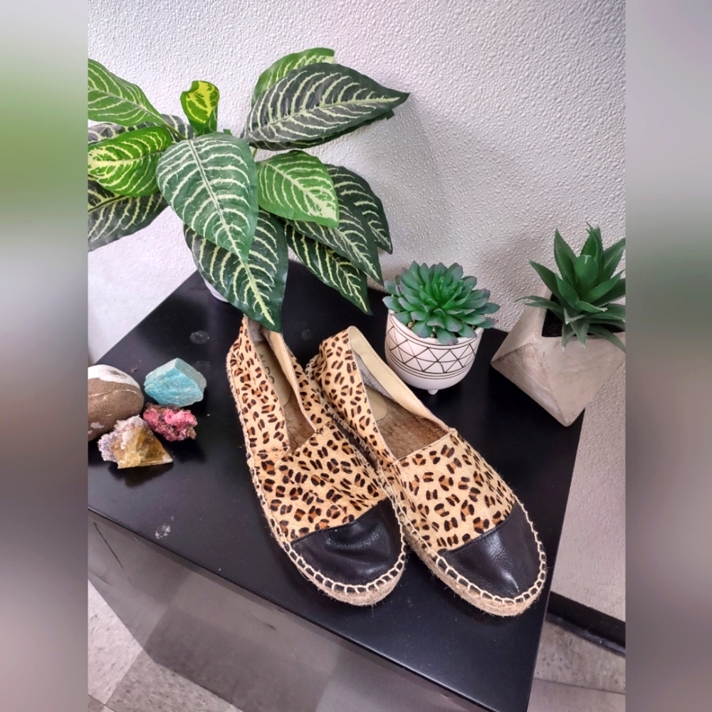 LEOPARD PONY-HAIR SHOES